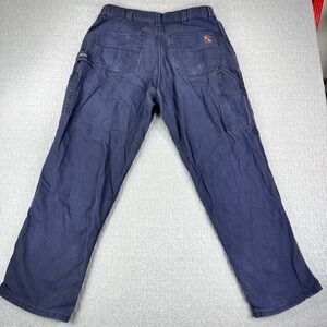 Riverside FR Work Pants Mens 36/34X29 Navy Blue Flame Resistant Westex UltraSoft